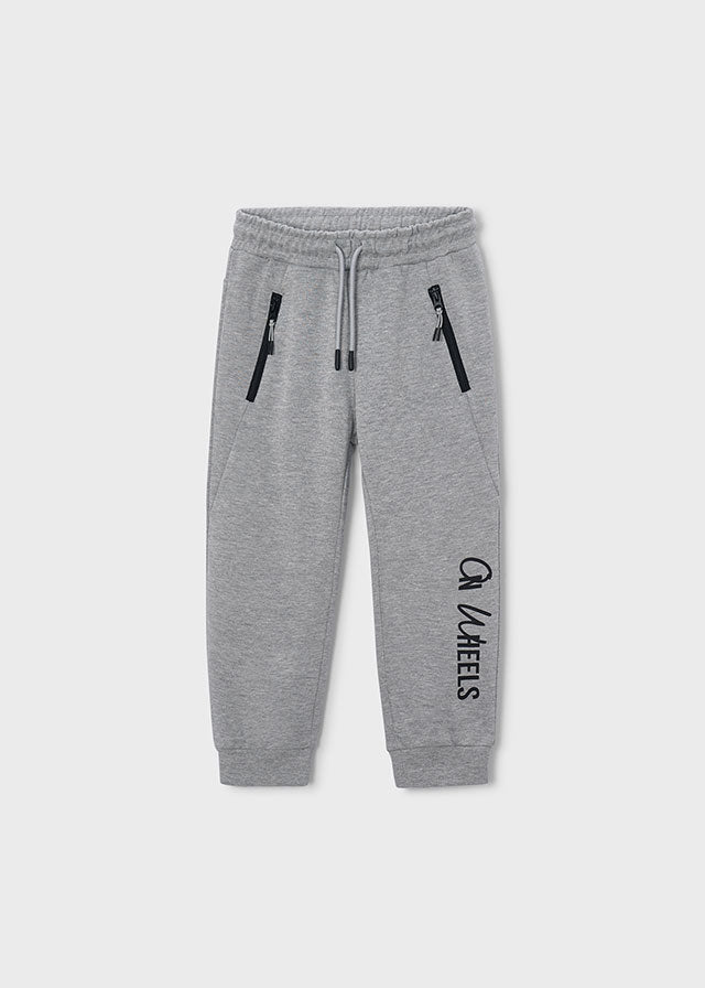 Pantalón de chándal texto niño