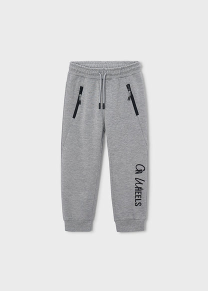 Pantalón de chándal texto niño