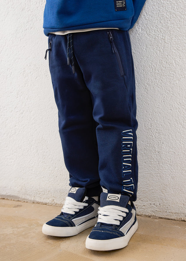 Pantalón de chándal texto niño