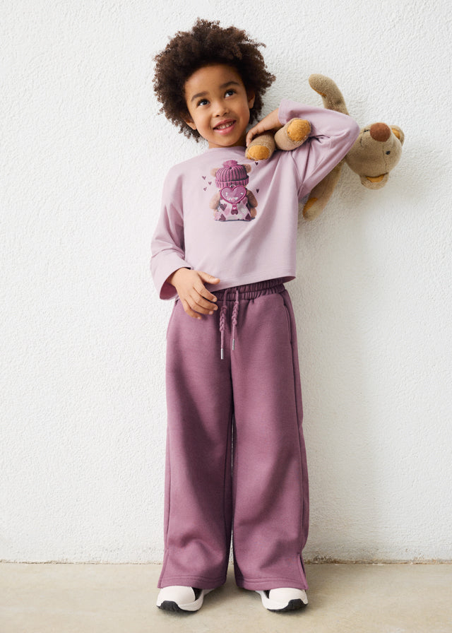 Pantalón de chándal niña Violeta – Mayoral, foto 1