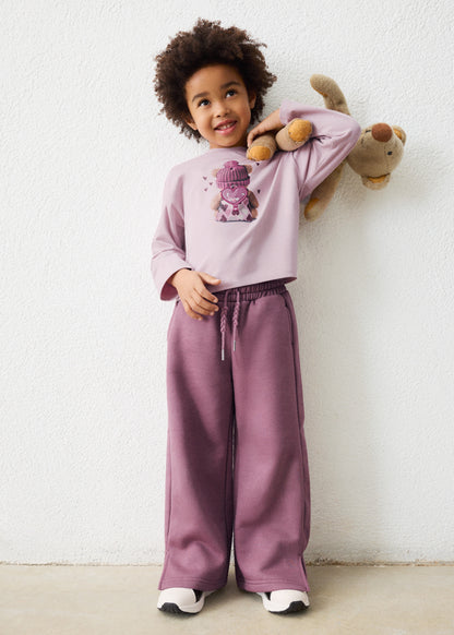 Pantalón de chándal niña Violeta – Mayoral, foto 1