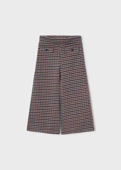 Pantalón largo jacquard niña