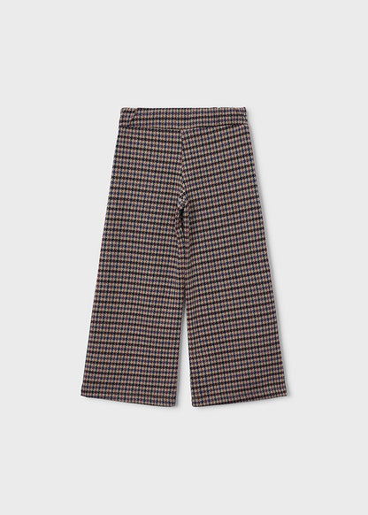 Pantalón largo jacquard niña