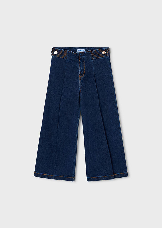 Pantalón vaquero wide leg niña