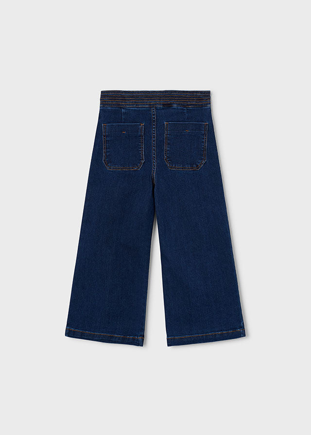 Pantalón vaquero wide leg niña