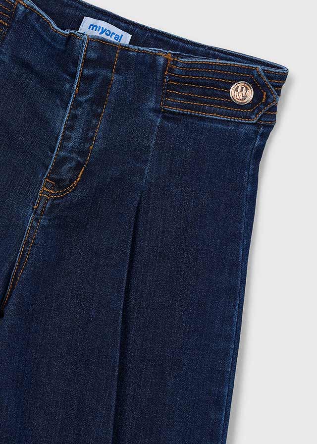 Pantalón vaquero wide leg niña