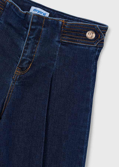 Pantalón vaquero wide leg niña