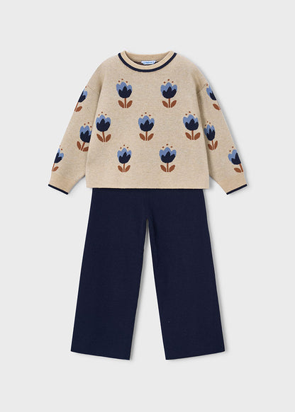 Conjunto pantalón y jersey niña