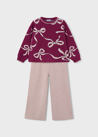 Conjunto pantalón y jersey niña Framboise – Mayoral, foto 3