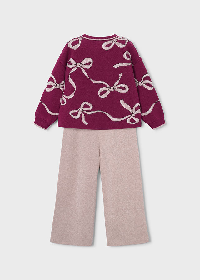 Conjunto pantalón y jersey niña Framboise – Mayoral, foto 4