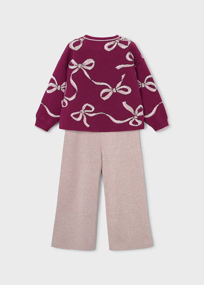 Conjunto pantalón y jersey niña Framboise – Mayoral, foto 4