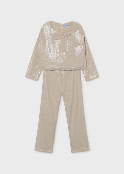 Conjunto pantalón y blusa lentejuelas niña Tofu – Mayoral, foto 1
