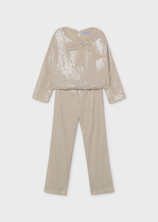 Conjunto pantalón y blusa lentejuelas niña Tofu – Mayoral, foto 1