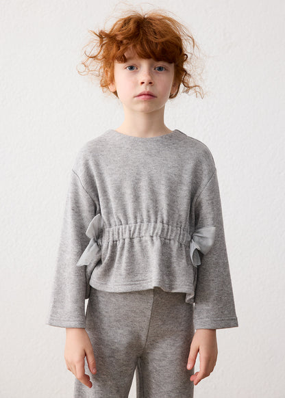 Conjunto pantalón y jersey lazos niña Gris – Mayoral, foto 2