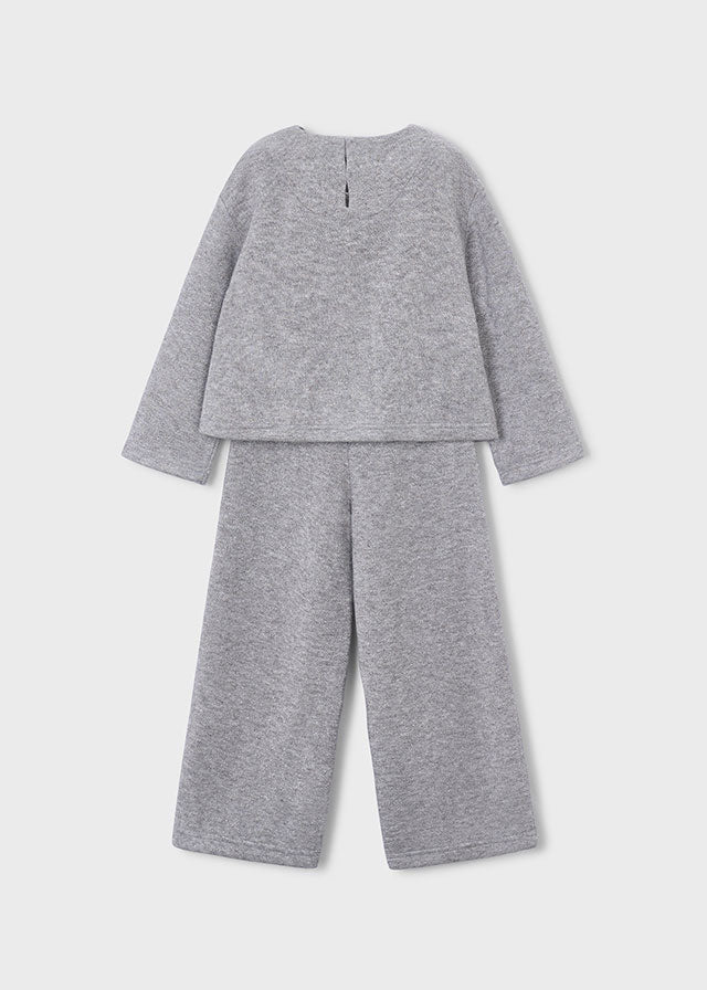 Conjunto pantalón y jersey lazos niña Gris – Mayoral, foto 4