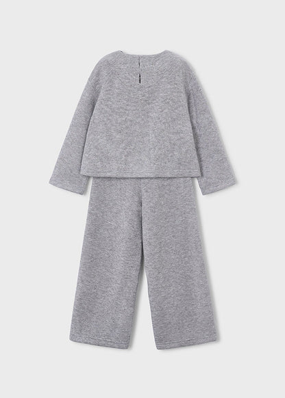 Conjunto pantalón y jersey lazos niña Gris – Mayoral, foto 4