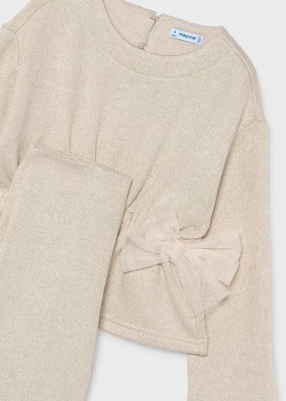 Conjunto pantalón y jersey lazos niña Hojaldre – Mayoral, foto 3