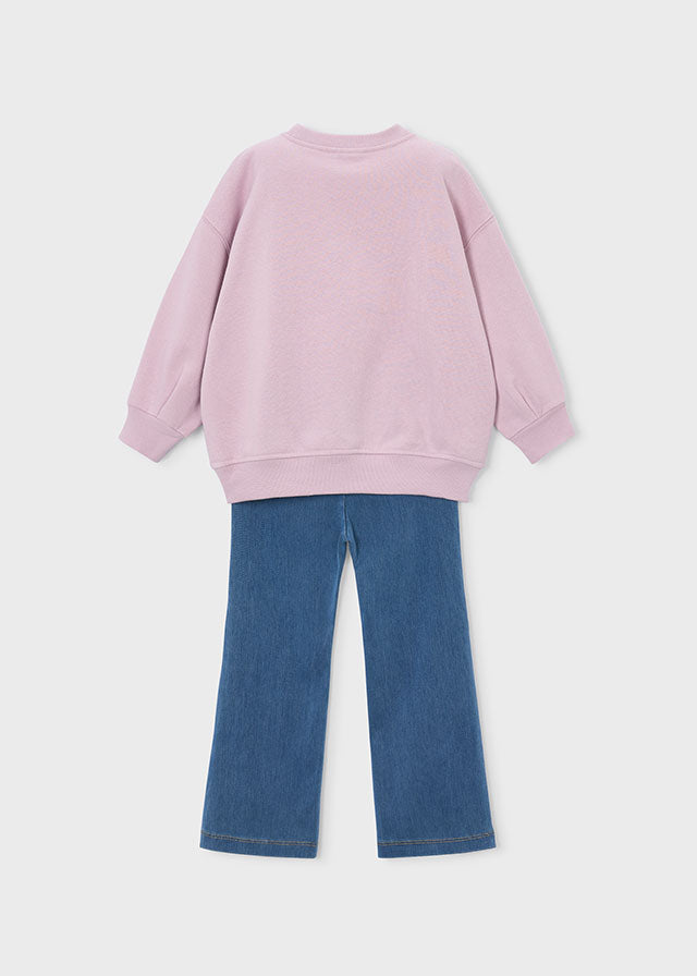 Conjunto legging flare y sudadera niña Malva – Mayoral, foto 4