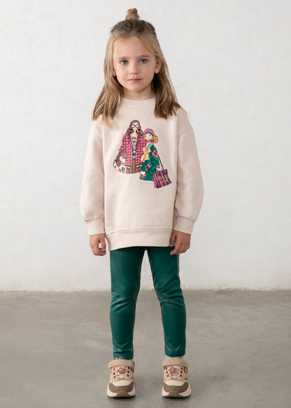 Conjunto legging y sudadera niña