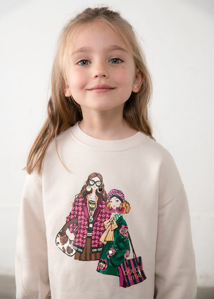 Conjunto legging y sudadera niña