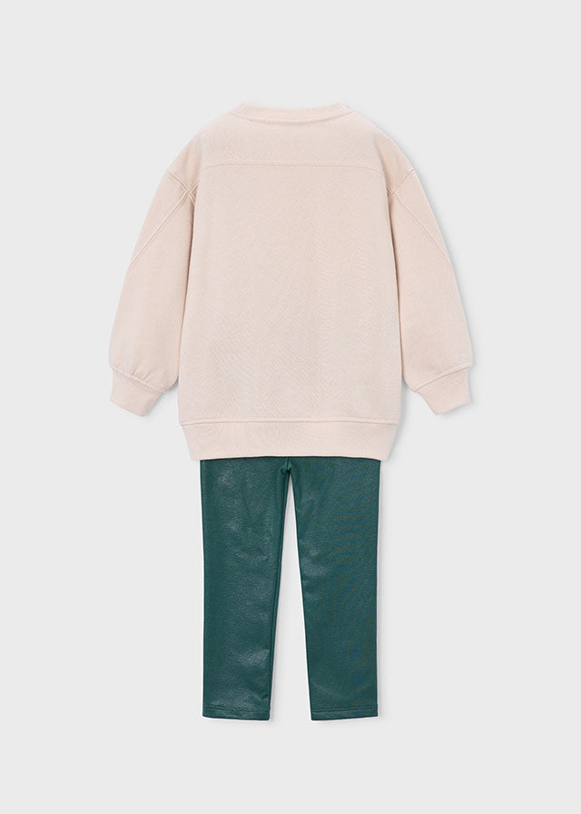 Conjunto legging y sudadera niña