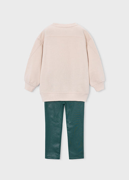 Conjunto legging y sudadera niña