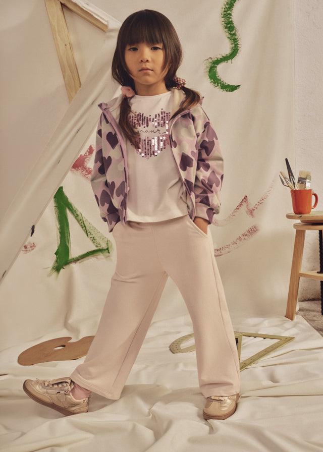 Chándal estampado 2 pantalones niña