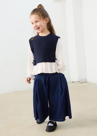 Falda pantalón midi niña