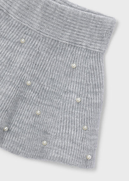 Falda tricot perlas niña Gris – Mayoral, foto 5