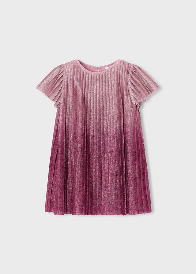 Vestido plisado degradado niña Framboise – Mayoral, foto 1