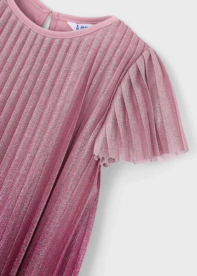 Vestido plisado degradado niña Framboise – Mayoral, foto 3