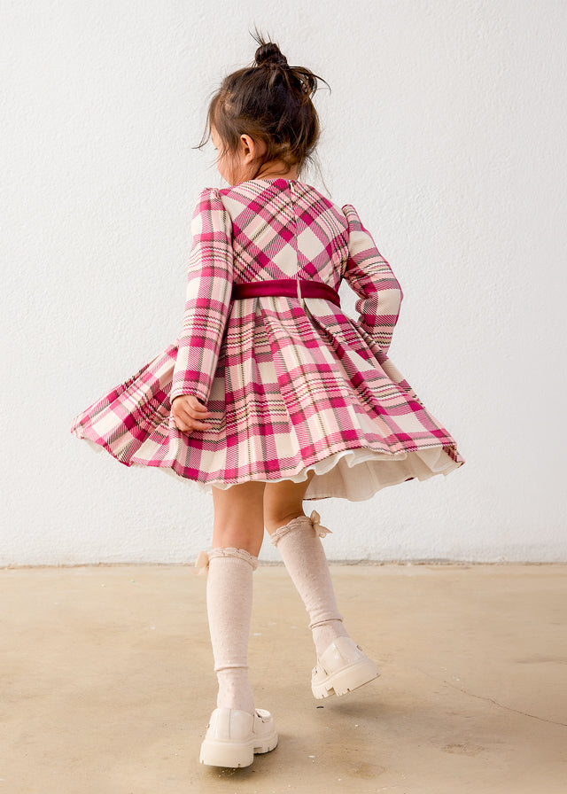 Vestido cuadros niña Framboise – Mayoral, foto 2