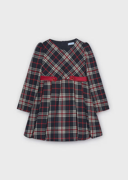 Vestido cuadros niña Marino – Mayoral, foto 1