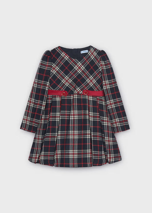 Vestido cuadros niña Marino – Mayoral, foto 1