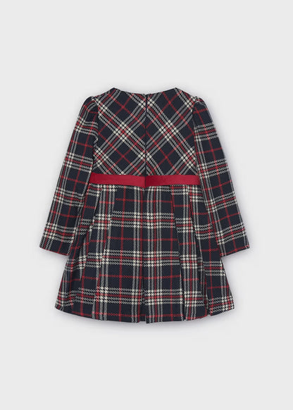 Vestido cuadros niña Marino – Mayoral, foto 2