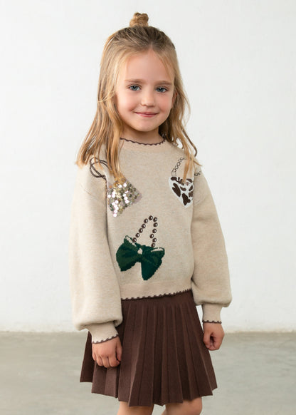 Conjunto falda y jersey niña