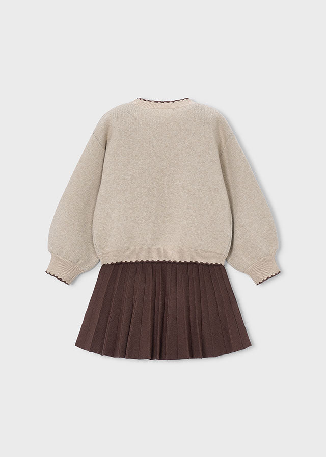 Conjunto falda y jersey niña