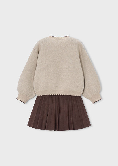 Conjunto falda y jersey niña