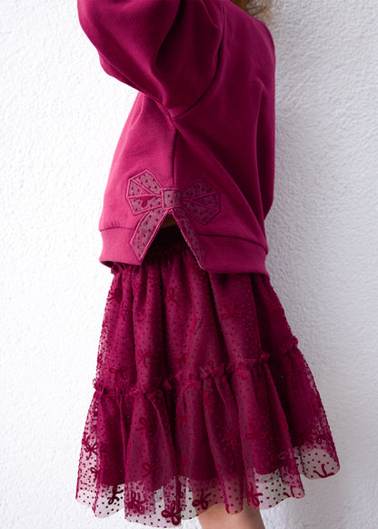 Conjunto falda tul y sudadera niña Framboise – Mayoral, foto 2