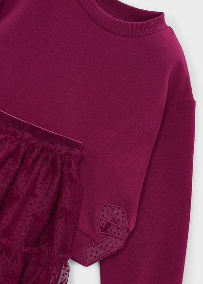 Conjunto falda tul y sudadera niña Framboise – Mayoral, foto 5