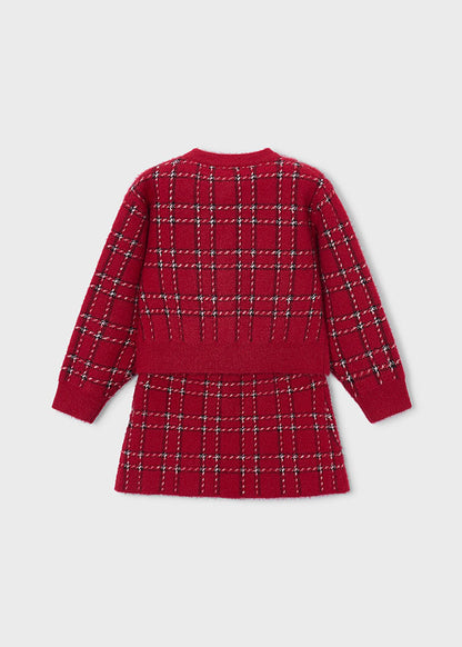 Conjunto falda y rebeca tricot niña Rojo – Mayoral, foto 3