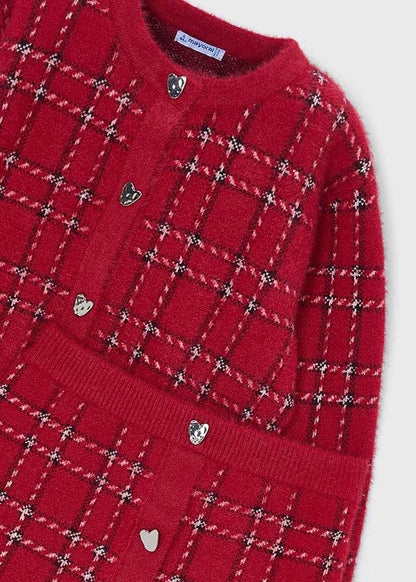 Conjunto falda y rebeca tricot niña Rojo – Mayoral, foto 4