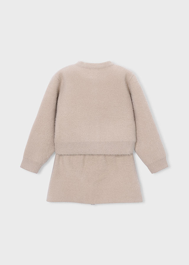 Conjunto falda y rebeca tricot niña Semilla – Mayoral, foto 2