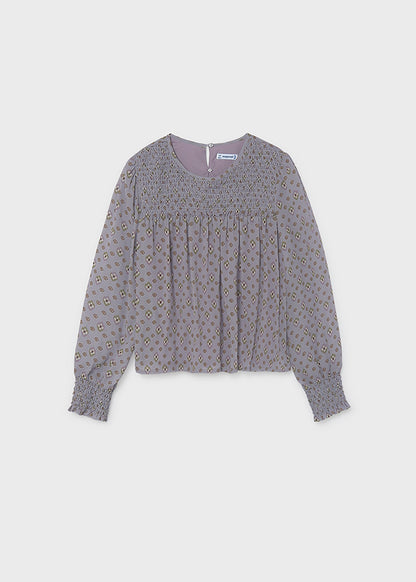 Blusa gasa nido de abeja chica
