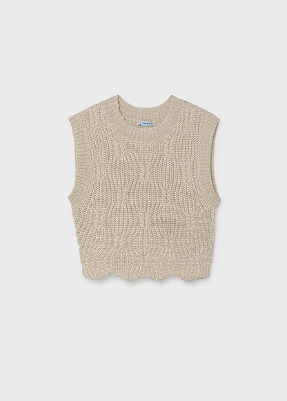 Chaleco tricot chica