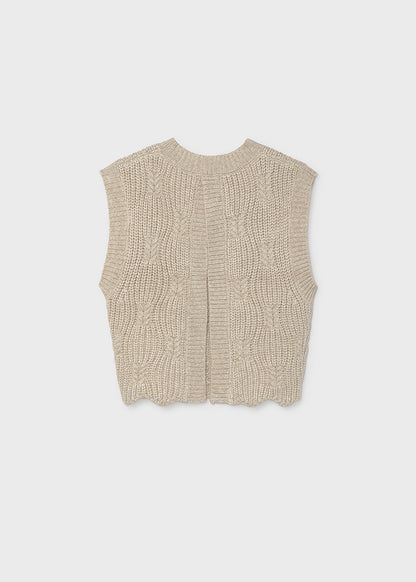 Chaleco tricot chica