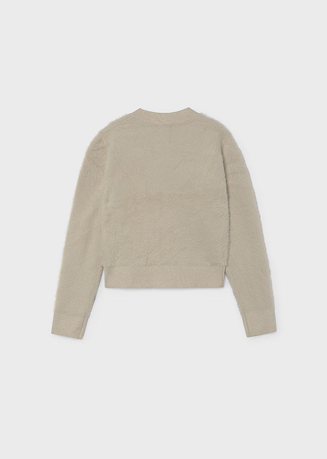 Sudadera cremallera pelo chica