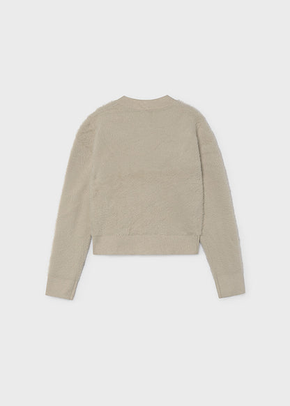 Sudadera cremallera pelo chica