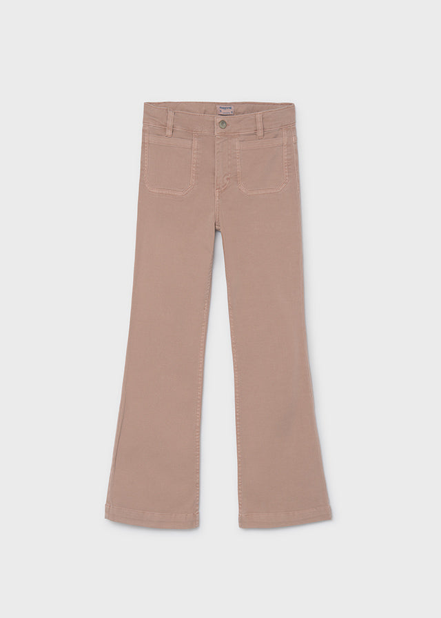 Pantalón flare sarga chica