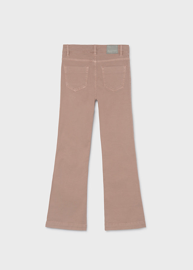 Pantalón flare sarga chica